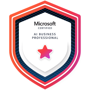 Microsoft Certified AI Business Professional badge